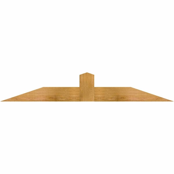 Ekena Millwork Portland Rough Sawn Timber Gable Bracket, Western Red Cedar, 48"W x 8"H x 4"D x 4"F, 4/12 Pitch GBW048X08X0404POR00RWR - main